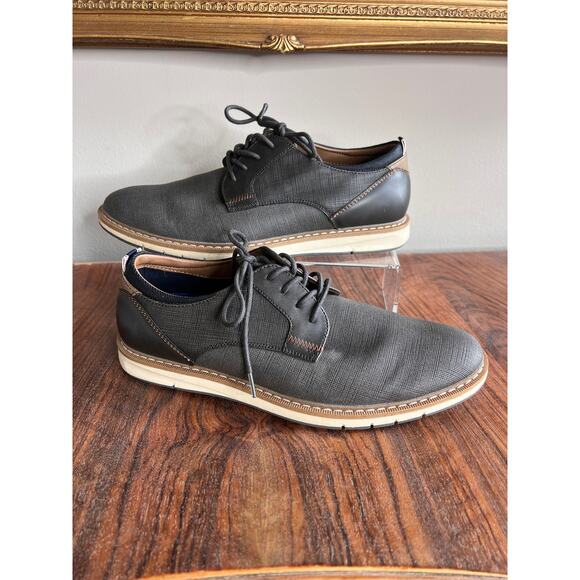 Sonoma‎ Men's Gray Oxford Dress Shoes Lace Up Casual Comfort - Picture 2 of 6